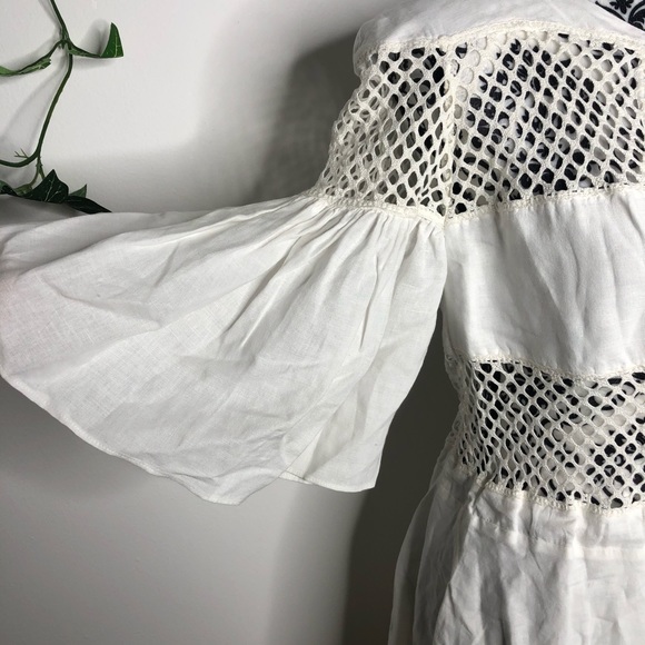 A Mere Co Gustavia Cut Out Crochet Mini Dress - Picture 3 of 9